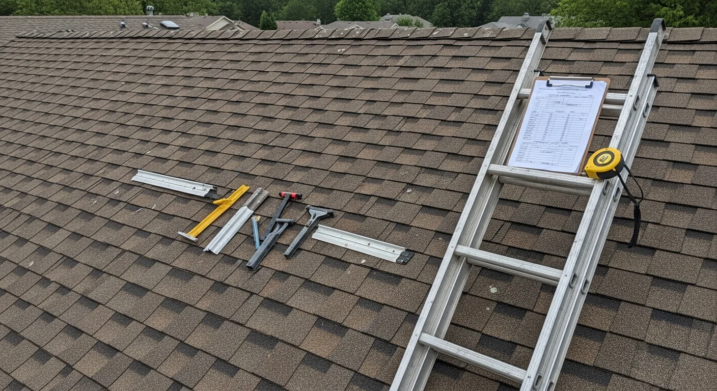 A completed residential roof replacement on a single-family home in Republic, MO, showing clean ridge lines and uniform field coverage. The surrounding neighborhood and open sky reflect typical Southwest Missouri residential roofing conditions.